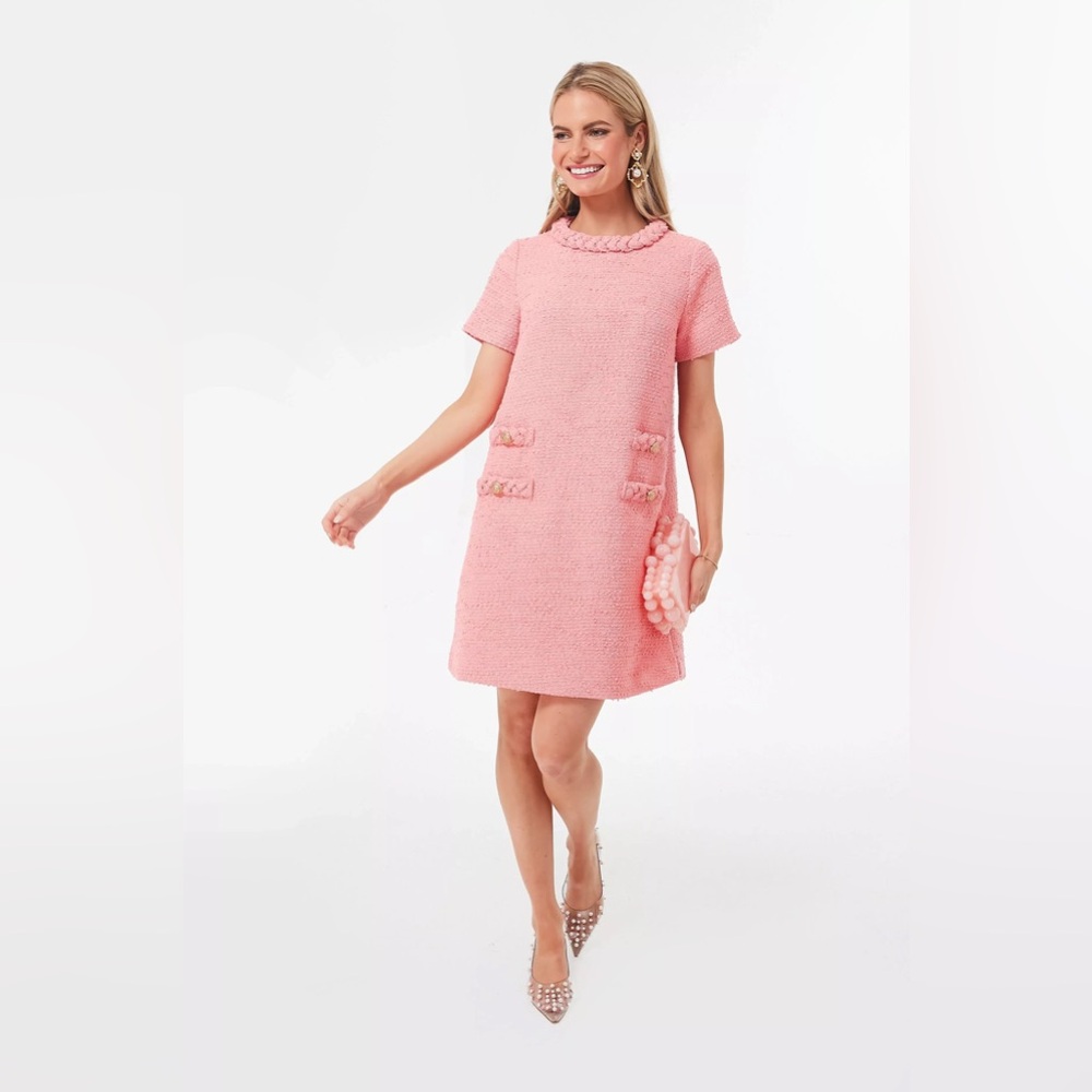 TUCKERNUCK Blush Peony Tweed Jackie Dress